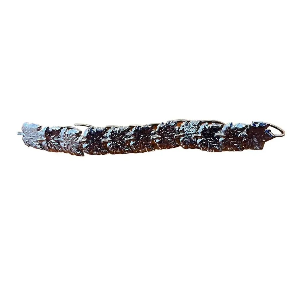 11 Piece Autumn Silver Metal Maple Leaf Shower Curtain Hooks Decor Bathroom Fall